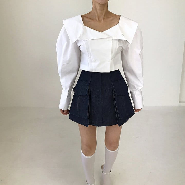 Twomoon - Korean Women Fashion - #womensfashion - Collar Square Top - 7