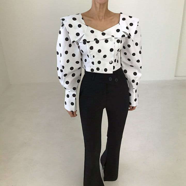 Twomoon - Korean Women Fashion - #womensfashion - Collar Square Top - 9