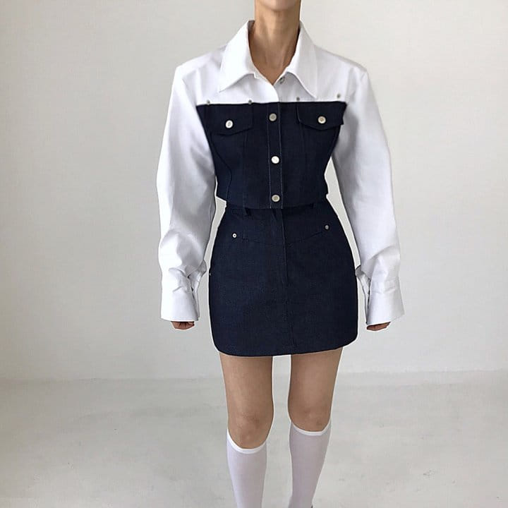 Twomoon - Korean Women Fashion - #momslook - Raven Skirt - 4