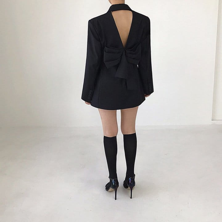 Twomoon - Korean Women Fashion - #womensfashion - Daniel Bow Jacket - 5