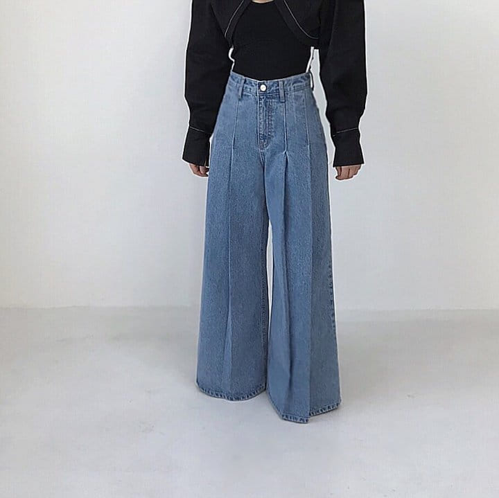 Twomoon - Korean Women Fashion - #womensfashion - Pintuck Denim  - 3
