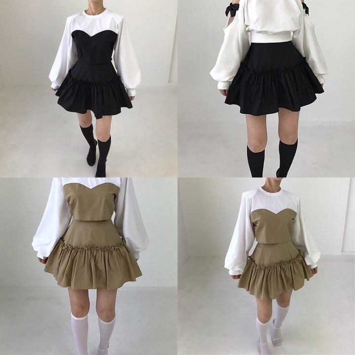 Twomoon - Korean Women Fashion - #womensfashion - Sia Shirring Skirt