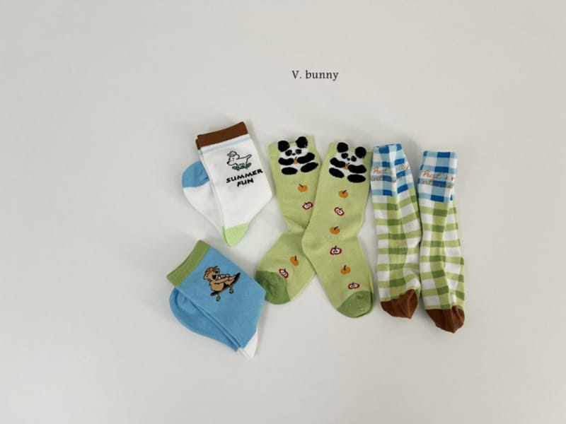 V Bunny - Korean Children Fashion - #Kfashion4kids - Skate Socsk Set - 9