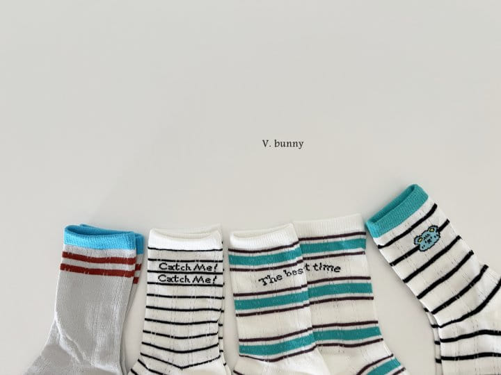 V Bunny - Korean Children Fashion - #Kfashion4kids - Catch Socks Set - 2