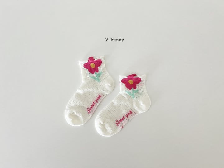 V Bunny - Korean Children Fashion - #Kfashion4kids - Star Flower Socks Set - 6