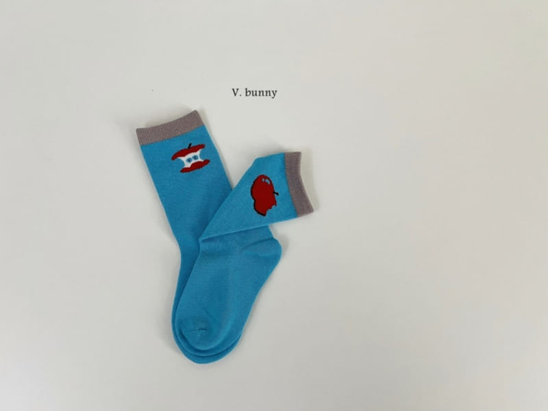 V Bunny - Korean Children Fashion - #childofig - Apple Socks Set - 4