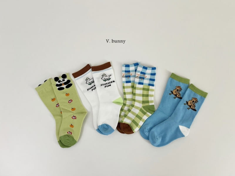 V Bunny - Korean Children Fashion - #childrensboutique - Skate Socsk Set - 2
