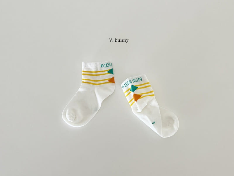 V Bunny - Korean Children Fashion - #childrensboutique - Midan Socks Set - 7