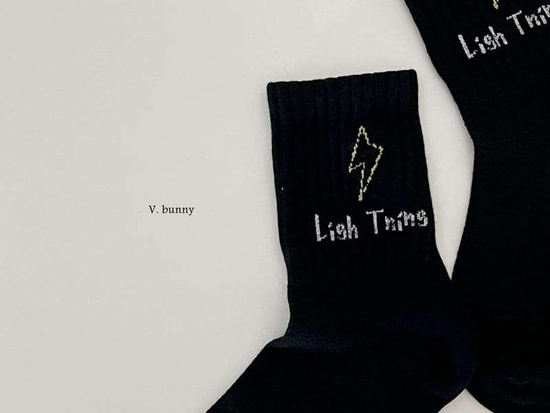 V Bunny - Korean Children Fashion - #childrensboutique - Lightning Socks Set - 5