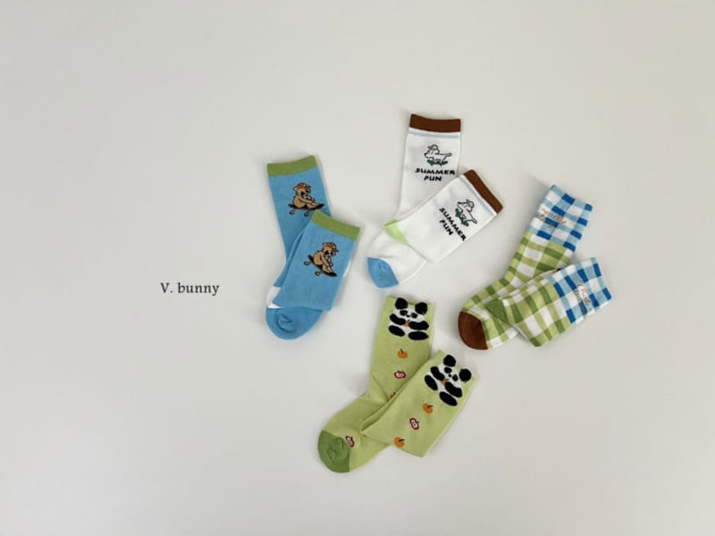 V Bunny - Korean Children Fashion - #designkidswear - Skate Socsk Set - 4