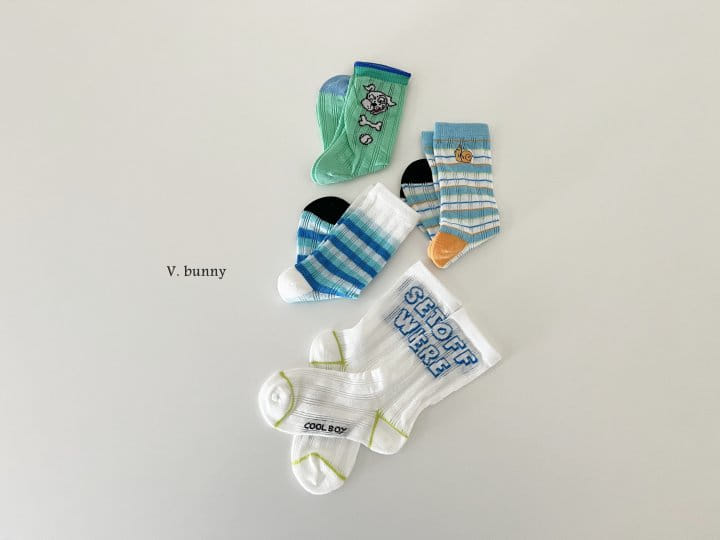 V Bunny - Korean Children Fashion - #discoveringself - Snail Socks Set - 3