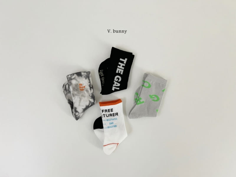 V Bunny - Korean Children Fashion - #fashionkids - Galaxy Socks Set - 3