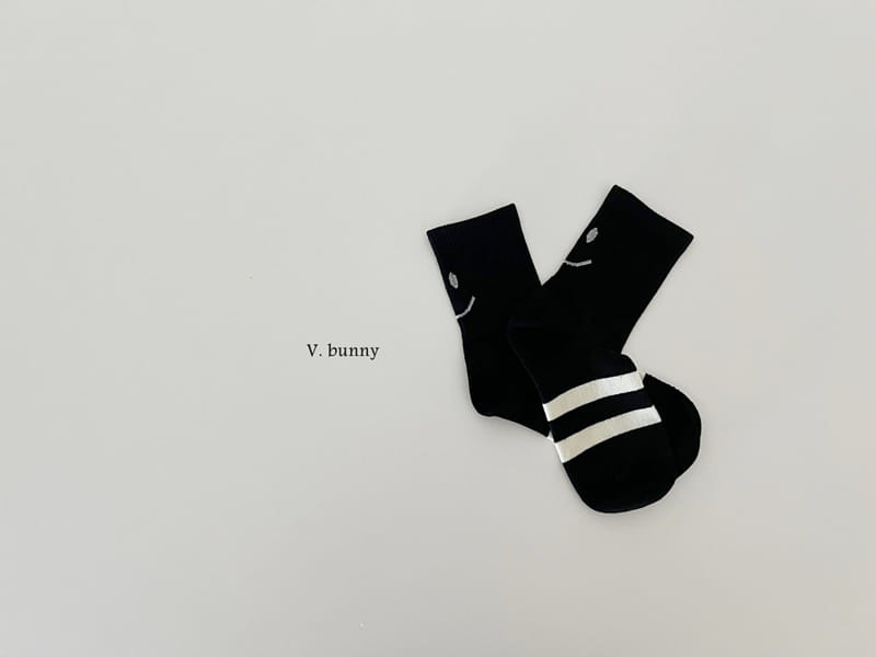 V Bunny - Korean Children Fashion - #fashionkids - ST Smile Socks Set - 6
