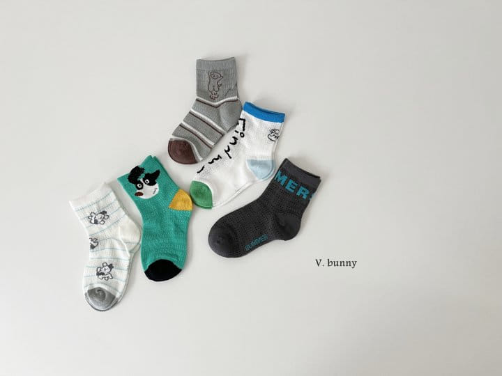 V Bunny - Korean Children Fashion - #fashionkids - Summer Socks Set - 10