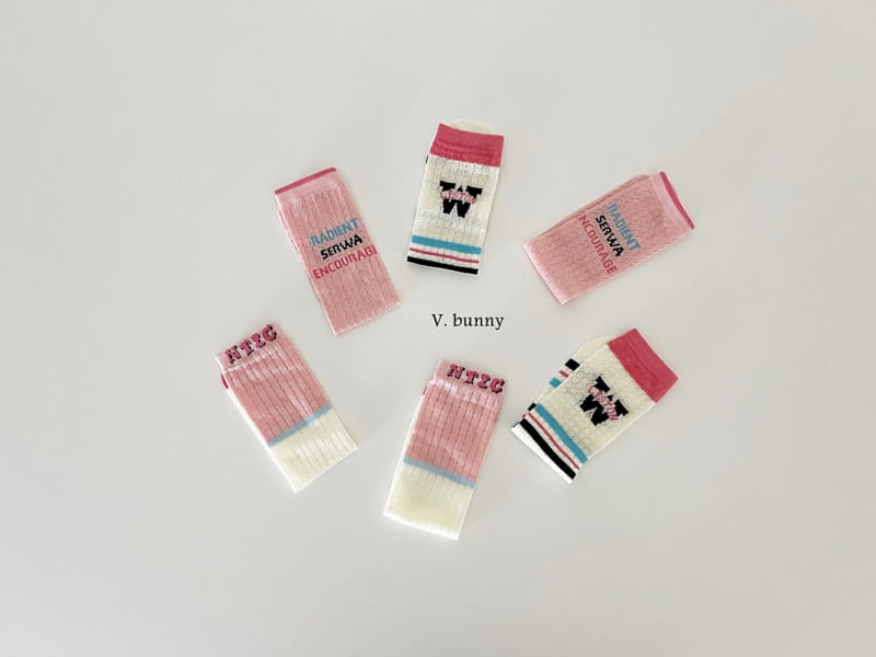 V Bunny - Korean Children Fashion - #kidsshorts - Restone Socks Set - 10