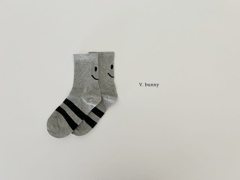 V Bunny - Korean Children Fashion - #kidsstore - ST Smile Socks Set - 8