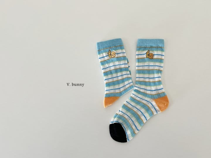 V Bunny - Korean Children Fashion - #kidsstore - Snail Socks Set - 6