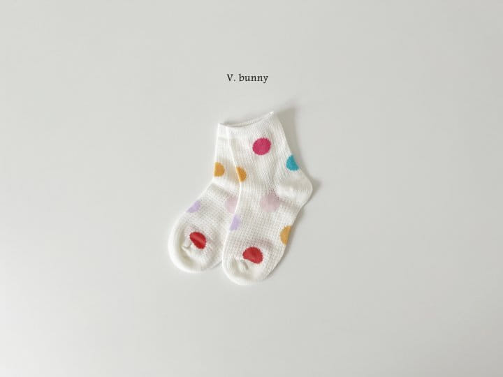 V Bunny - Korean Children Fashion - #Kfashion4kids - Red Rabbit Socks Set - 4