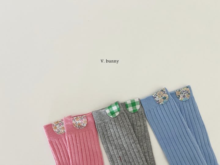 V Bunny - Korean Children Fashion - #littlefashionista - Patch Socsk Set - 3