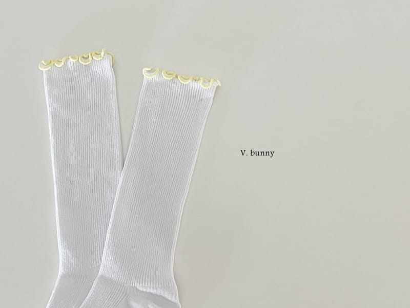 V Bunny - Korean Children Fashion - #littlefashionista - Frill Long Socks Set - 4