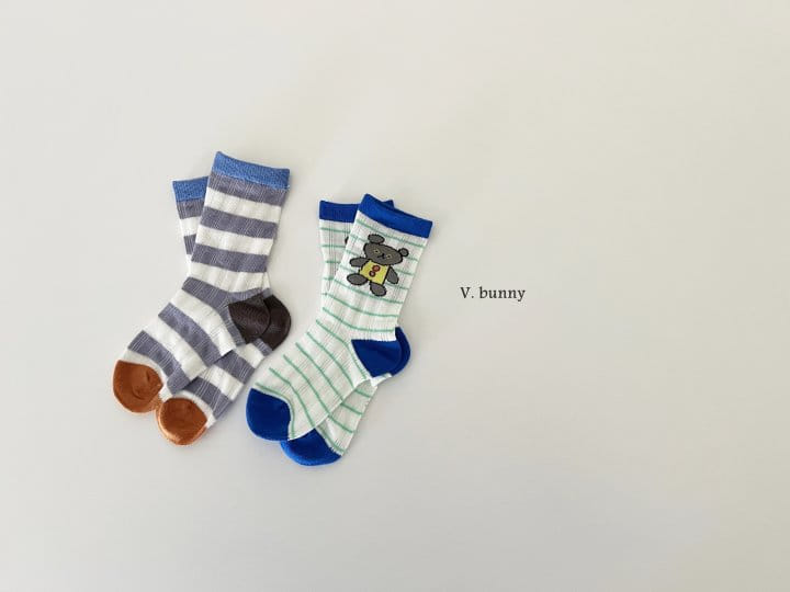 V Bunny - Korean Children Fashion - #magicofchildhood - Rainbow Socks Set - 8