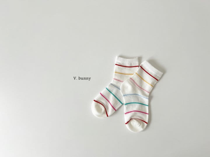 V Bunny - Korean Children Fashion - #magicofchildhood - Red Rabbit Socks Set - 5
