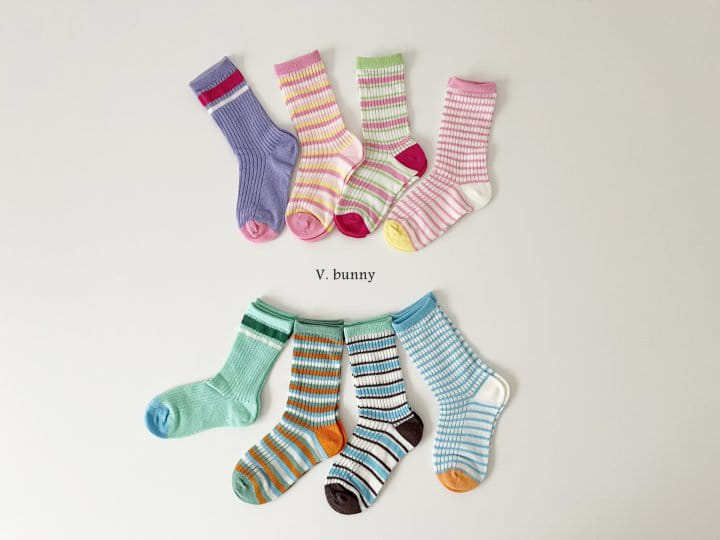 V Bunny - Korean Children Fashion - #minifashionista - Sadan Socks Set - 2