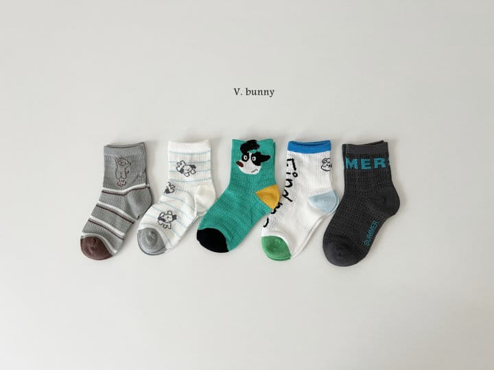 V Bunny - Korean Children Fashion - #minifashionista - Summer Socks Set