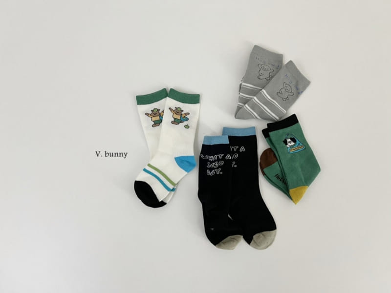 V Bunny - Korean Children Fashion - #prettylittlegirls - Hug Me Socks Set - 10