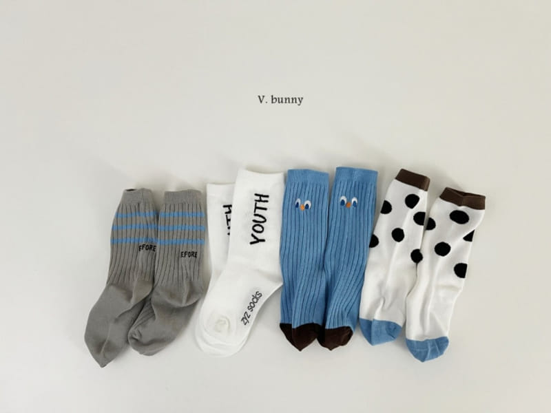 V Bunny - Korean Children Fashion - #prettylittlegirls - Youth Socks Set - 9