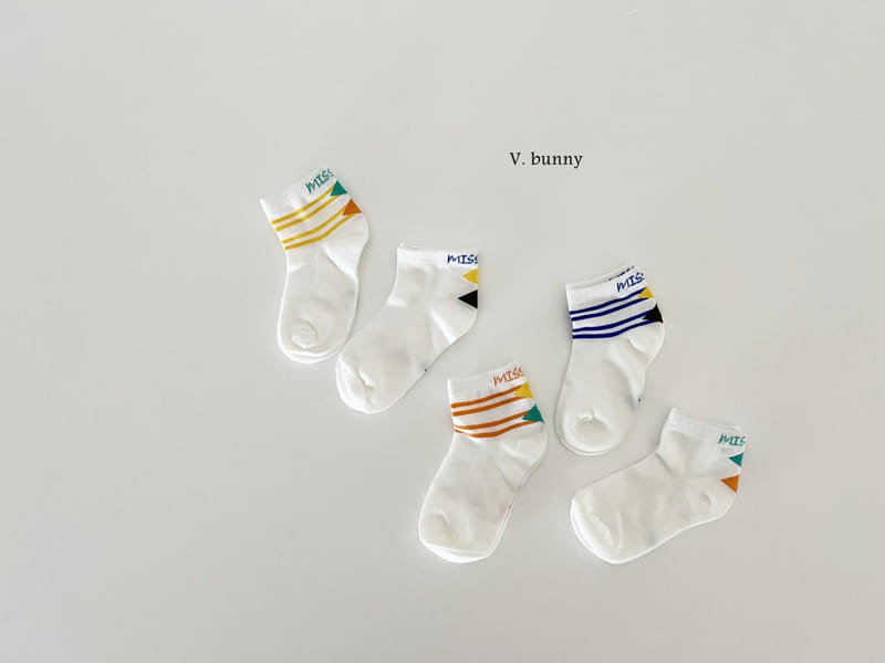 V Bunny - Korean Children Fashion - #prettylittlegirls - Midan Socks Set - 2