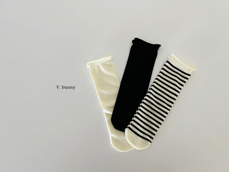 V Bunny - Korean Children Fashion - #toddlerclothing - Roller Socks Set
