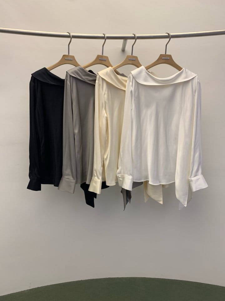 Wida - Korean Women Fashion - #momslook - Modern Tie Blouse