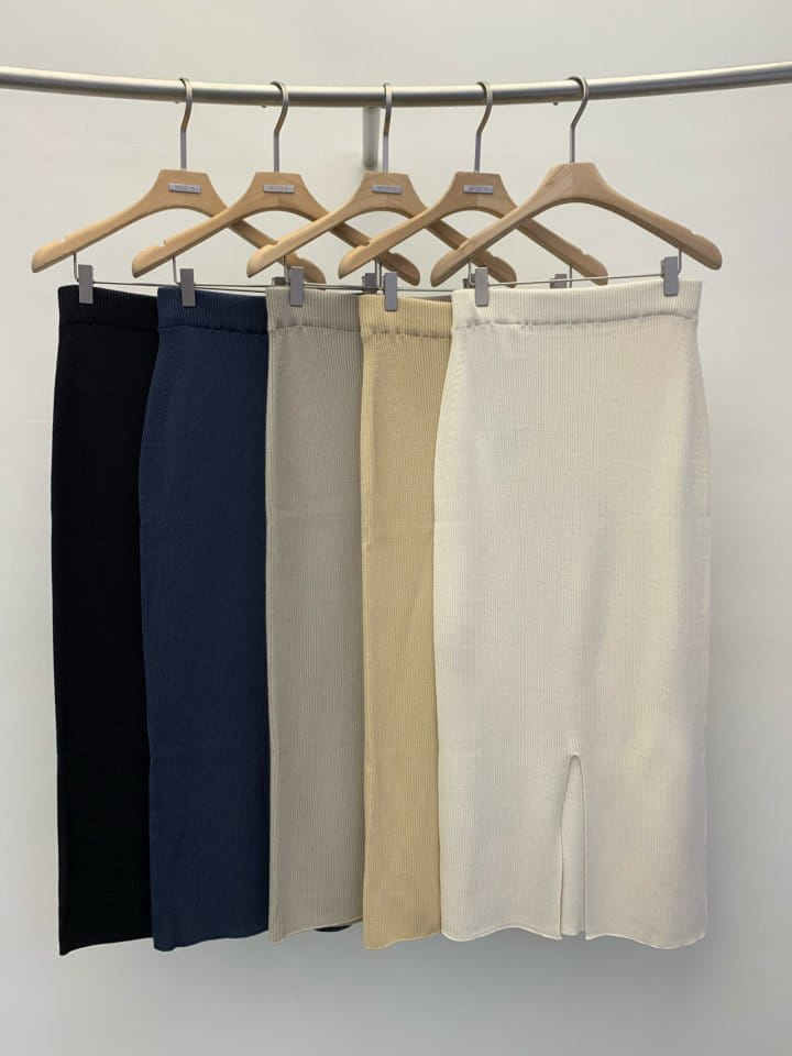 Wida - Korean Women Fashion - #momslook - Hogla Rib Skirt