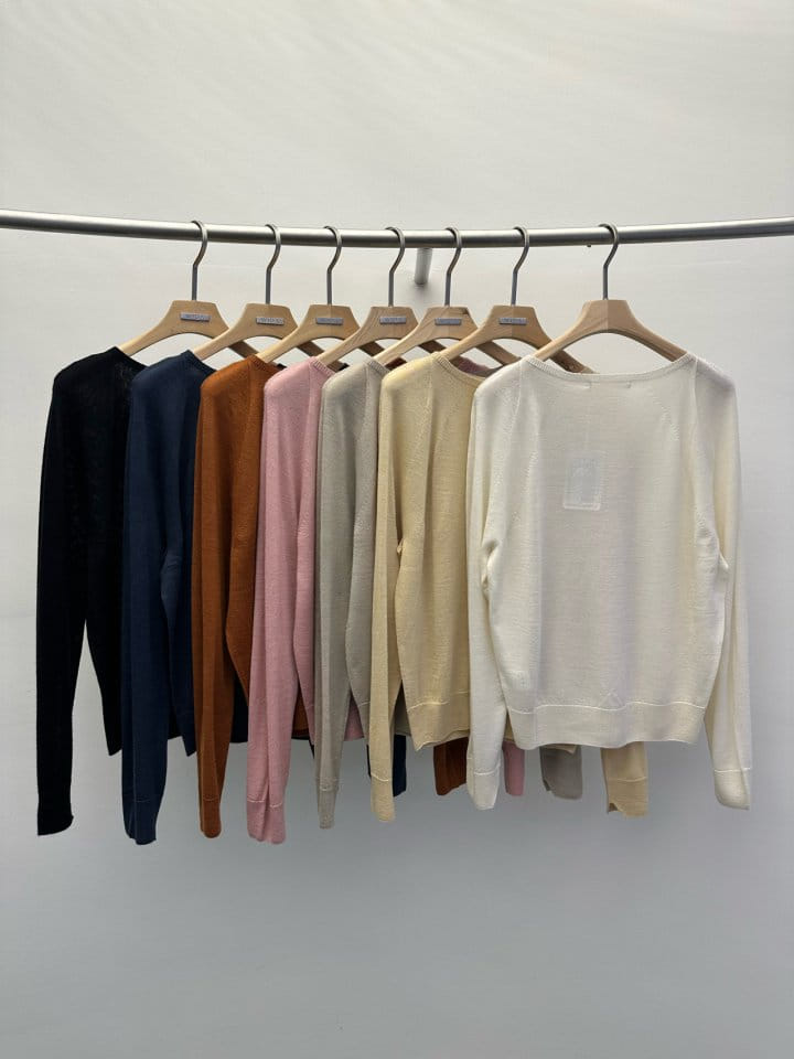 Wida - Korean Women Fashion - #momslook - Hogla Bay Round Knit - 3