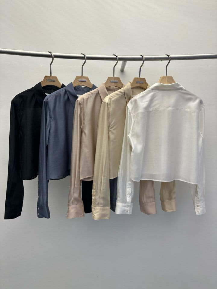 Wida - Korean Women Fashion - #momslook - Leap Crop Shirt - 2