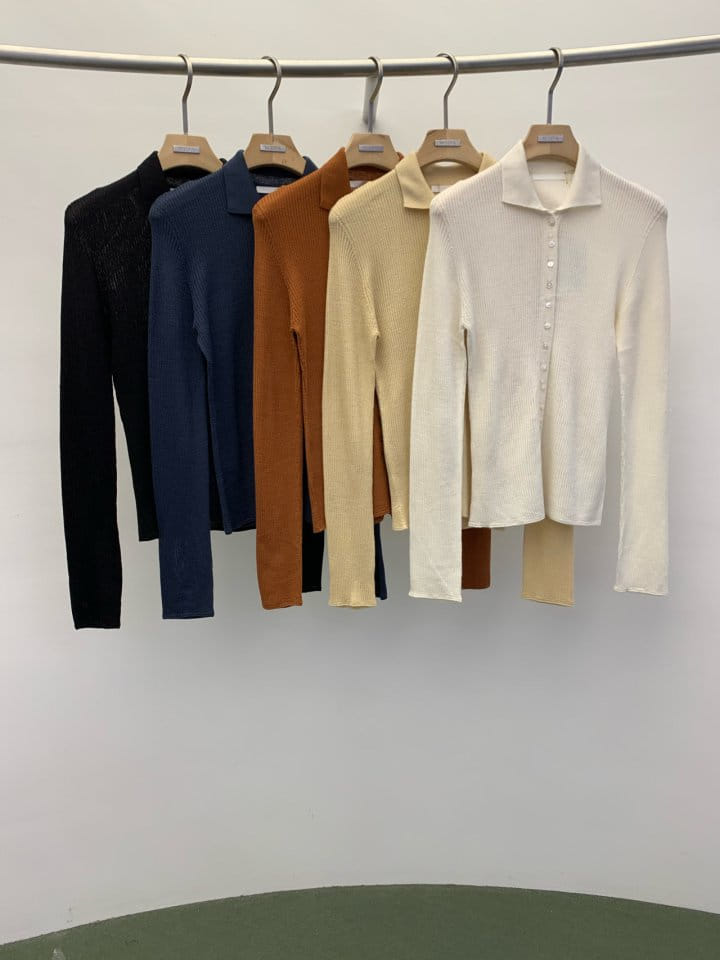 Wida - Korean Women Fashion - #thelittlethings - Hogla See Through Collar Rib Tee