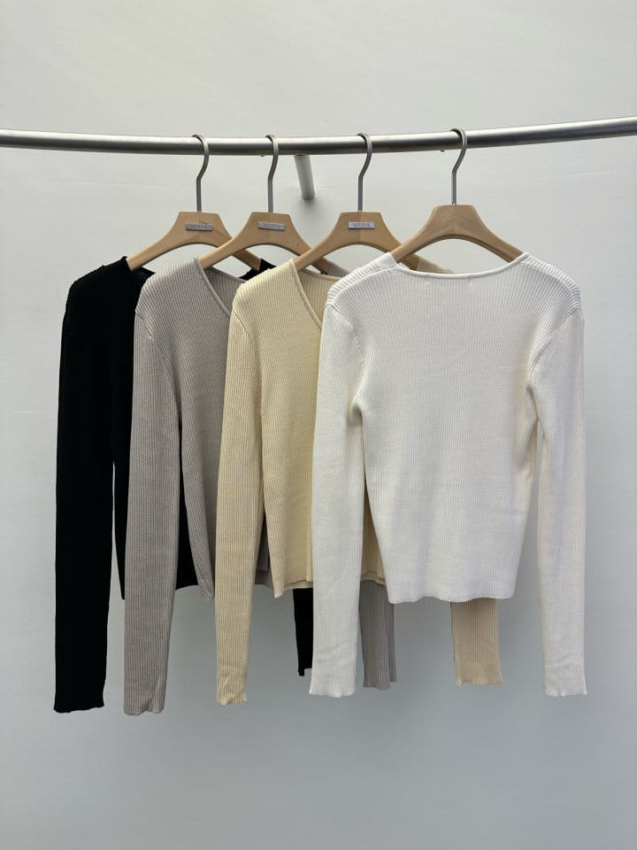 Wida - Korean Women Fashion - #womensfashion - Diagonal Cardigan - 2
