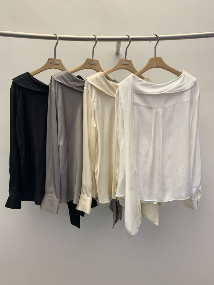 Wida - Korean Women Fashion - #womensfashion - Modern Tie Blouse - 2