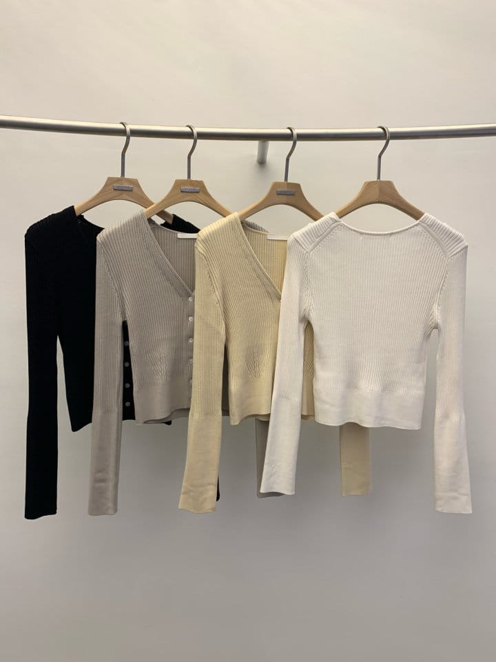 Wida - Korean Women Fashion - #womensfashion - Crop Rib Cardigan - 2