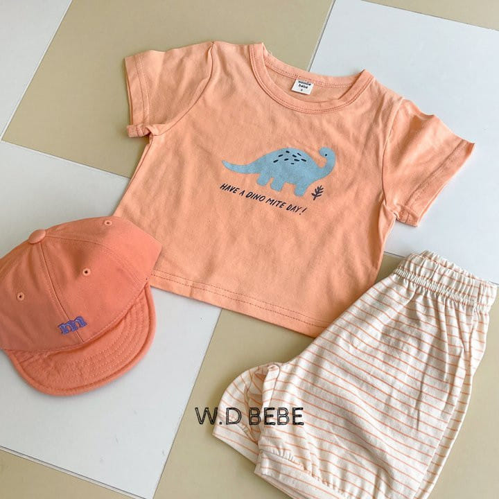 Woodie - Korean Baby Fashion - #babyfashion - Dino Top Bottom Set - 6