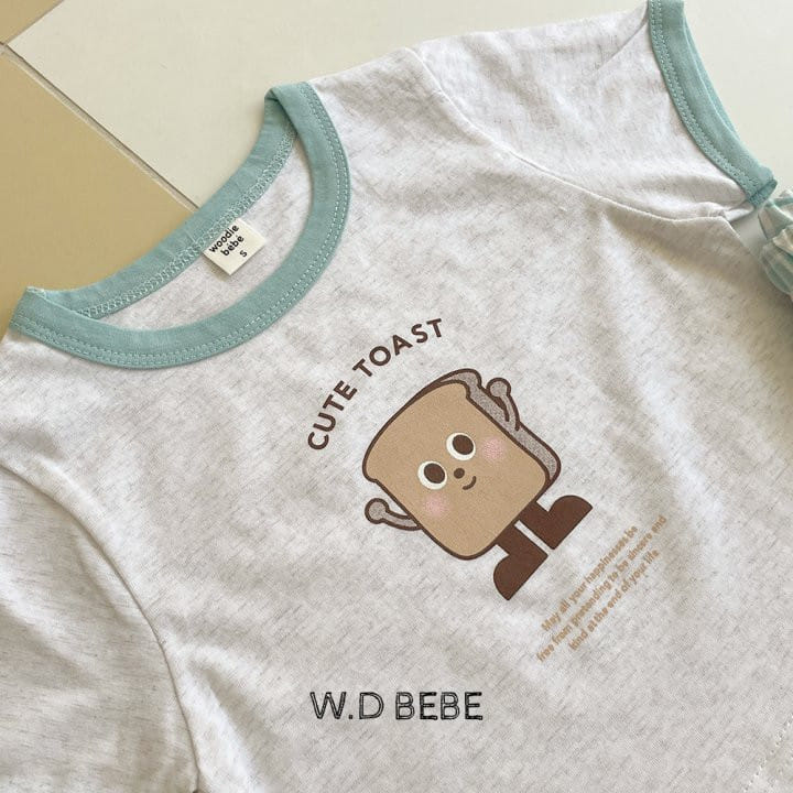 Woodie - Korean Baby Fashion - #onlinebabyboutique - Bread Top Bottom Set - 11