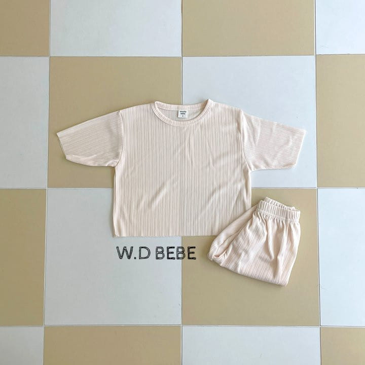Woodie - Korean Baby Fashion - #onlinebabyboutique - Pastel Top Bottom Set - 6