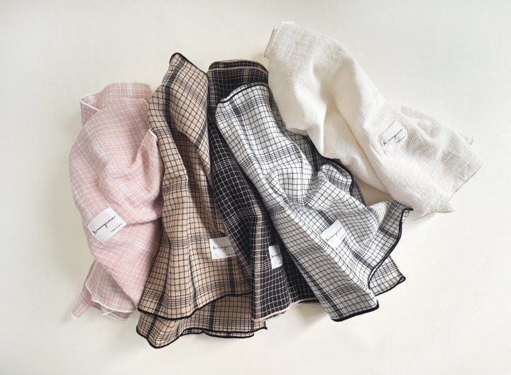 Yerooyena - Korean Children Fashion - #designkidswear - Natural Check Muffler - 5