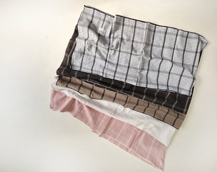 Yerooyena - Korean Children Fashion - #discoveringself - Natural Check Muffler - 6
