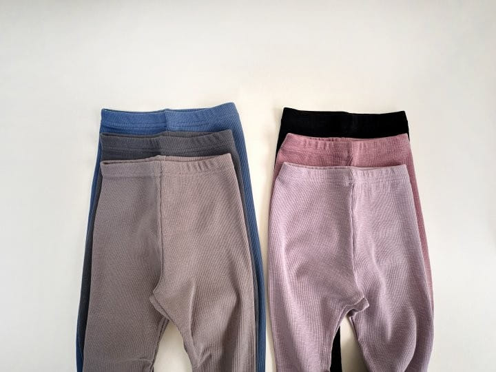 Yerooyena - Korean Children Fashion - #discoveringself - Rib Slop Leggings - 2