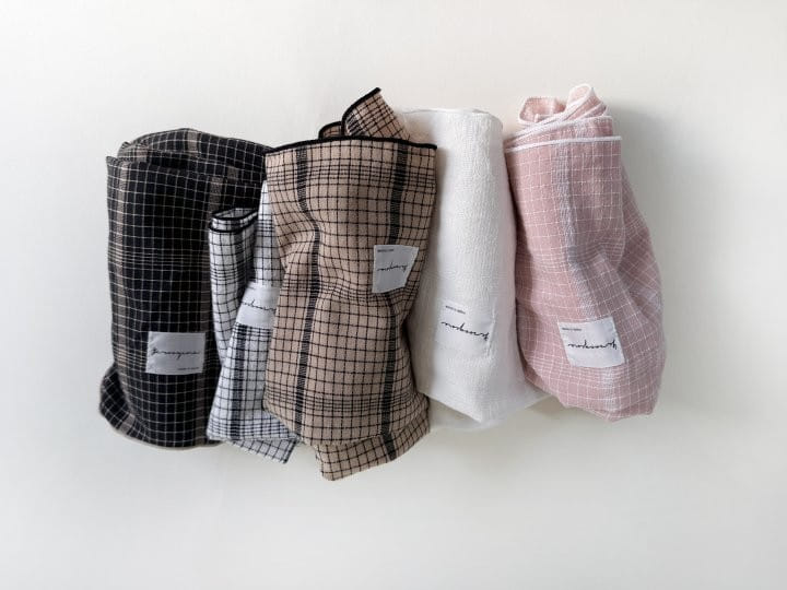 Yerooyena - Korean Children Fashion - #fashionkids - Natural Check Muffler - 7