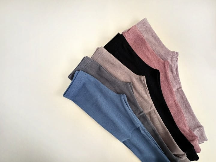 Yerooyena - Korean Children Fashion - #fashionkids - Rib Slop Leggings - 4