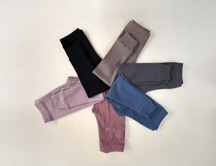 Yerooyena - Korean Children Fashion - #kidzfashiontrend - Rib Slop Leggings - 6