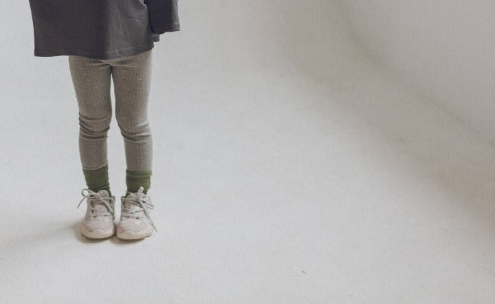 Yerooyena - Korean Children Fashion - #magicofchildhood - Check Banding Leggings - 11